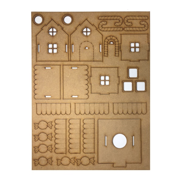 Mini Gingerbread House MDF Kit